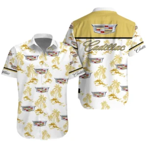 Cadillac Exclusive Logo Hawaiian Shirt Tropical Leaves Seamless Pattern All-over Print For Men Women Kids TN120225Y7HWSP1CAD