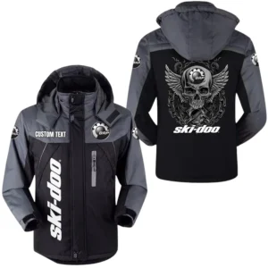 Ski Doo  Windbreaker Velvet-Lined Warm Durable Jackets Detachable Hooded Windproof Waterproof, Custom Name TN150225Y11WJVCT1DOO