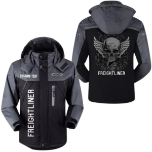 Freightliner Jacket Velvet-Lined Warm Durable Jackets with Detachable Hood, Windproof Waterproof, Custom Name TN180225Y11WJVCT1FRE