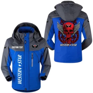 Wester Star Windproof Waterproof Jacket Detachable Hood Velvet-Lined Warm Durable, Custom Name TN140225Y11WJVCT1WS