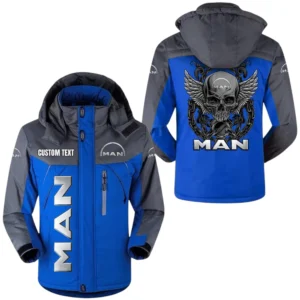 Man Truck Jacket Exclusive Logo Windproof Waterproof Jacket Detachable Hood Velvet-Lined Warm Durable, Custom Name TN150225Y11WJVCT1MAN