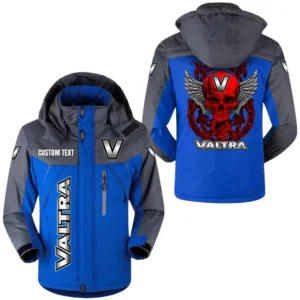 Valtra Exclusive Logo Windproof Waterproof Jacket Detachable Hood Velvet-Lined Warm Durable, Custom Name TN150225Y11WJVCT1VAL