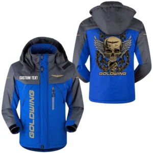 Goldwing Jacket Exclusive Logo Windproof Waterproof Jacket Detachable Hood Velvet-Lined Warm Durable, Custom Name TN170225Y11WJVCT1GOL