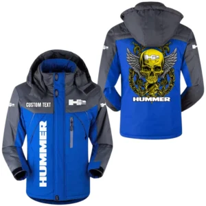 Hummer H2 Jacket Windproof Waterproof Jacket Detachable Hood Velvet-Lined Warm Durable, Custom Name TN170225Y11WJVCT1H2H
