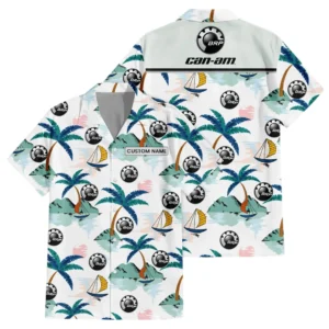 Can Am Emblem Exclusive Logo Hawaiian Shirt Tropical Landscape Pattern All-over Print For Men Women Kids, Custom Name HIDI190225Y7HWLS2CAE