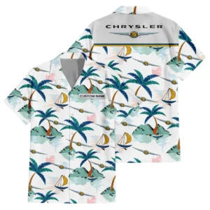 Chrysler Exclusive Logo Hawaiian Shirt Tropical Landscape Pattern All-over Print For Men Women Kids, Custom Name HIDI190225Y7HWLS2CHR