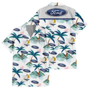 Ford Hawaiian Shirt For Men Women Kids, Island Paradise Pattern All-over Print, Custom Name HIDI190225Y7HWLS2FOR