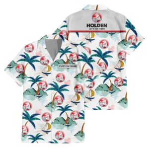 Holden Exclusive Logo Hawaiian Shirt Tropical Landscape Pattern All-over Print For Men Women Kids, Custom Name HIDI200225Y7HWLS2HOL