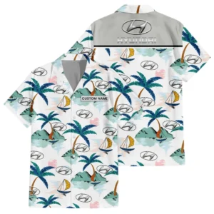 Hyunhdai Exclusive Logo Hawaiian Shirt Tropical Landscape Pattern All-over Print For Men Women Kids, Custom Name HIDI200225Y7HWLS2HYU