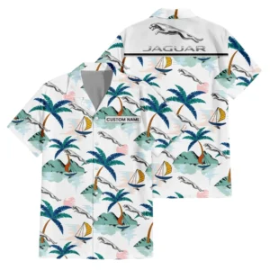 Jaguar Exclusive Logo Hawaiian Shirt Tropical Landscape Pattern All-over Print For Men Women Kids, Custom Name HIDI210225Y7HWLS2JAG