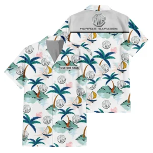 MG Cars Exclusive Logo Hawaiian Shirt Tropical Landscape Pattern All-over Print For Men Women Kids, Custom Name HIDI210225Y7HWLS2MGC