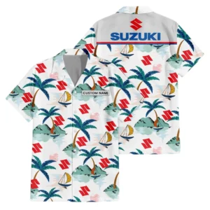 Suzuki Hawaiian Shirt For Men Women Kids, Island Paradise Pattern All-over Print, Custom Name HIDI210225Y7HWLS2SUZ
