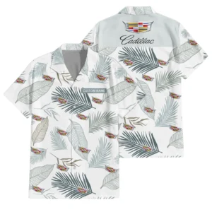 Cadillac Exclusive Logo Hawaiian Shirt Tropical Leaves Seamless Pattern All-over Print For Men Women Kids, Custom Name HIHI170125Y7HWLS1CAD