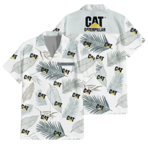 Caterpillar Exclusive Logo Hawaiian Shirt Tropical Landscape Pattern All-over Print For Men Women Kids, Custom Name HIHI170125Y7HWLS1CAT