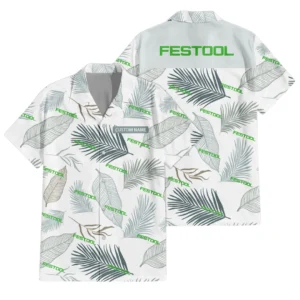 Festool Exclusive Logo Hawaiian Shirt Tropical Leaves Seamless Pattern All-over Print For Men Women Kids, Custom Name HIHI170125Y7HWLS1FES