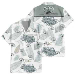 Land Cruiser Exclusive Logo Hawaiian Shirt Tropical Leaves Seamless Pattern All-over Print For Men Women Kids, Custom Name HIHI190225Y7HWLS1TLC