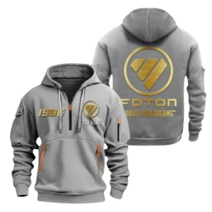 Foton Half Zip Hoodie, Sport Hooded Multi-Pocket, Custom Name HG110325Y25QZ2HCT2FOT