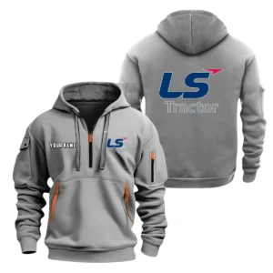 Tractor Half Zip Hoodie, Sport Hooded Multi-Pocket, Custom Name HG120325Y25QZ2HCT1TRA