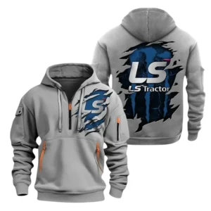 LS Tractor Half Zip Hoodie, Sport Hooded Multi-Pocket HG120325Y25QZ2HCT2TRA