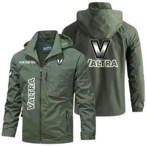 Valtra Tractors Windbreaker Jacket Hooded Detachable, Outdoor Windproof Running Jacket, Custom Text HIHI070325Y28WJ86VAT