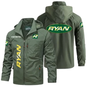 Ryan Turf Renovation Windbreaker Jacket Hooded Detachable, Outdoor Windproof Running Jacket, Custom Text HIHI110325Y28WJ86RTR
