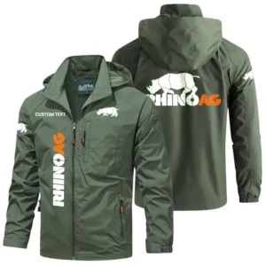 Rhino AG Windbreaker Jacket Hooded Detachable, Outdoor Windproof Running Jacket, Custom Text HIHI120325Y28WJ86RAG