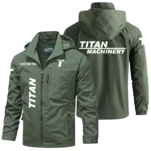 Titan Exclusive Logo Windbreaker Jacket Hooded Detachable, Outdoor Windproof Running Jacket, Custom Text HIHI120325Y28WJ86TIM