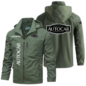Autocar Exclusive Logo Windbreaker Jacket Hooded Detachable, Outdoor Windproof Running Jacket, Custom Text HIHI130225Y28WJ86ACT