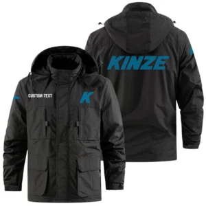 Kinze Exclusive Logo Windbreaker Jacket Hooded Detachable, Outdoor Jacket Multi Pocket, Custom Name HIDI200325Y26WMPKIM