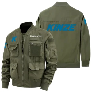 Kinze Exclusive Logo Jacket x Baseball Collar Style Multiple Pockets Men’s Hiking Outdoor Jacket Custom Name HIHI190325Y40JCXKIM