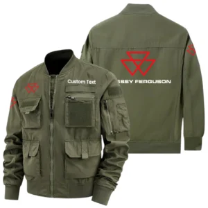 Massey Ferguson Exclusive Logo Jacket x Baseball Collar Style Multiple Pockets Men’s Hiking Outdoor Jacket Custom Name HIHI190325Y40JCXMAF