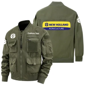 New Holland Exclusive Logo Jacket x Baseball Collar Style Multiple Pockets Men’s Hiking Outdoor Jacket Custom Name HIHI190325Y40JCXNHL