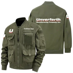 Unverferth Manufacturing Exclusive Logo Jacket x Baseball Collar Style Multiple Pockets Men’s Hiking Outdoor Jacket Custom Name HIHI190325Y40JCXUNM