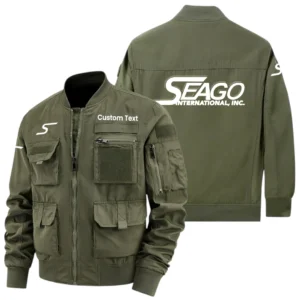 Seago International Exclusive Logo Jacket x Baseball Collar Style Multiple Pockets Men’s Hiking Outdoor Jacket Custom Name HIHI200325Y40JCXSEI