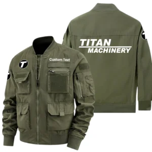 Titan Machinery Exclusive Logo Jacket x Baseball Collar Style Multiple Pockets Men’s Hiking Outdoor Jacket Custom Name HIHI200325Y40JCXTIM