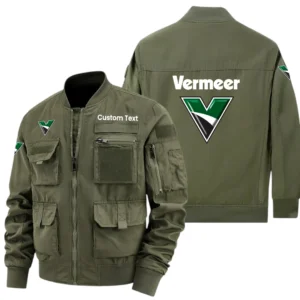 Vermeer Exclusive Logo Jacket x Baseball Collar Style Multiple Pockets Men’s Hiking Outdoor Jacket Custom Name HIHI200325Y40JCXVER