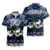 Navy Tropical Flower