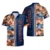 Navy Tropical Flower