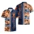 Navy Tropical Flower