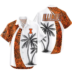 Illinois Fighting Illini Hawaiian Aloha Shirt All Over Print, Custom Name For Men Women Kids TN260425Y7HWCT17NCUIUC