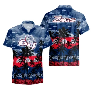 Gonzaga Bulldogs Hawaiian Shirt All Over Print, Custom Name For Men Women Kids TN260425Y7HWCT1NCZAG