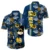 Navy Tropical Flower 2