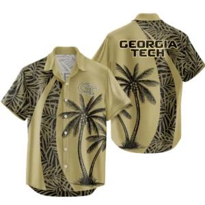 Georgia Tech Yellow Jackets Hawaiian Aloha Shirt All Over Print, Custom Name For Men Women Kids TN260425Y7HWCT22NCGT