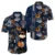 Navy Tropical Flower 2