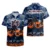Navy Tropical Flower