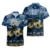 Navy Tropical Flower