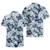 Navy Tropical Flower