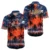 Navy Tropical Flower
