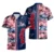 Navy Tropical Flower