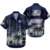 Navy Tropical Flower 2